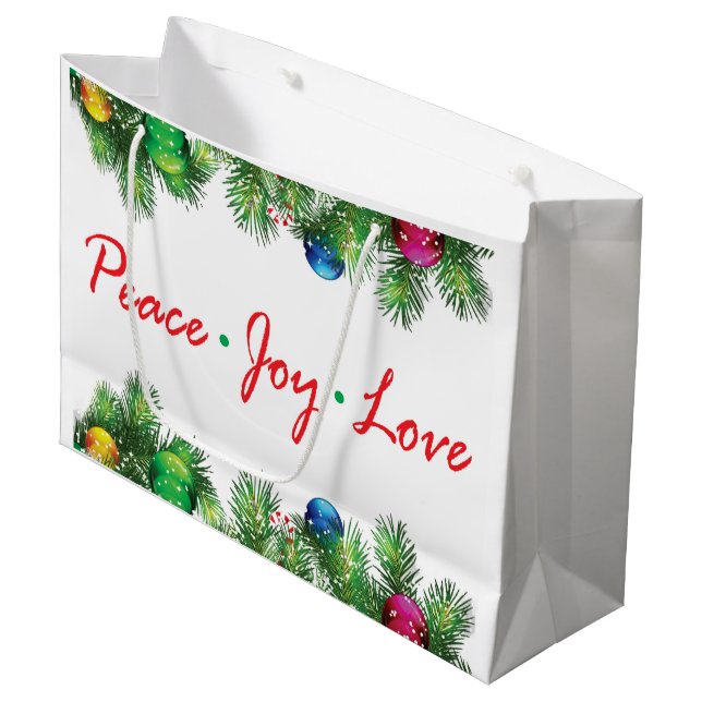 Grande Bolsa de regalo para personalizados - Grande, bril (Angulo Anverso)