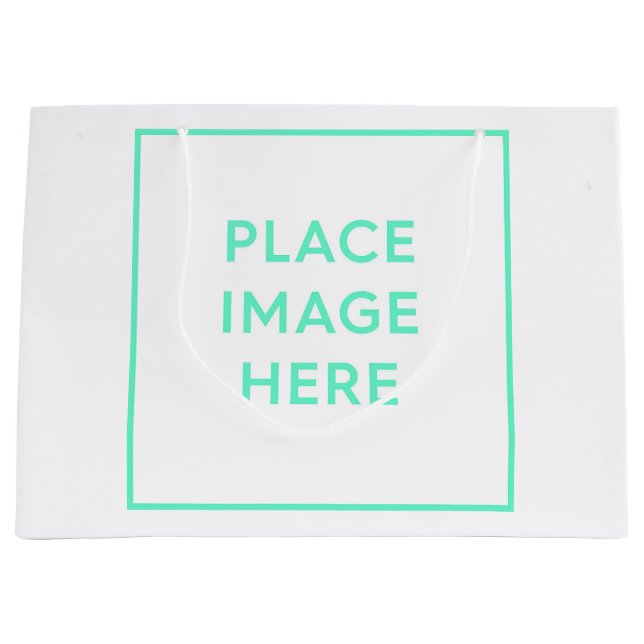 Grande Bolsa de regalo para personalizados - Grande, bril (Anverso)