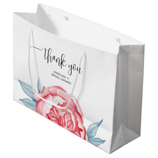 Grande Bolsa de regalo para una ducha de novia (Angulo Anverso)