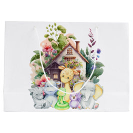 Grande Bolsa de Regalo Personalizada | Animales Adorables