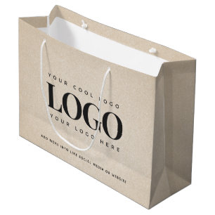Grande Bolsa de regalo personalizada de empresa con logot