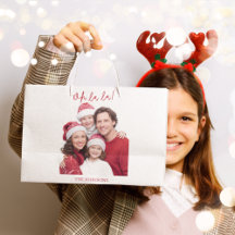 Bolsa de regalo personalizada de Navidad Oh La La