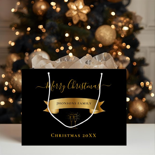 Grande Bolsa de regalo personalizada Elegante Navidad (Subido por el creador)