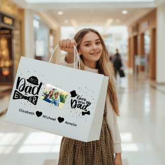 Grande Bolsa de regalo personalizada para el Día del Padr