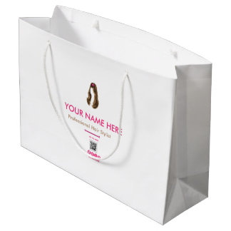 Grande Bolsa de regalo personalizada para estilista de ca