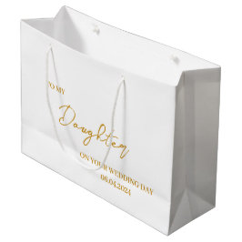 Grande Bolsa de regalo personalizada para hija novia, a m