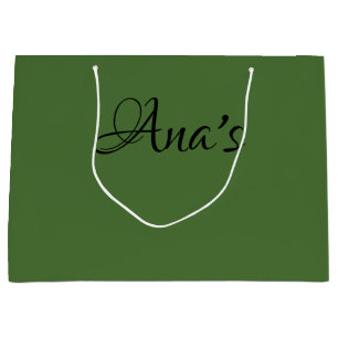 Grande Bolsa de regalo personalizada, verde n.º 4