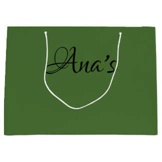 Grande Bolsa de regalo personalizada, verde n.º 4