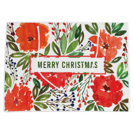 Grande Bolsa de regalo pintada a mano y navidades