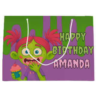 Grande Bolsa de regalo reversible Zombie Chica de Guay