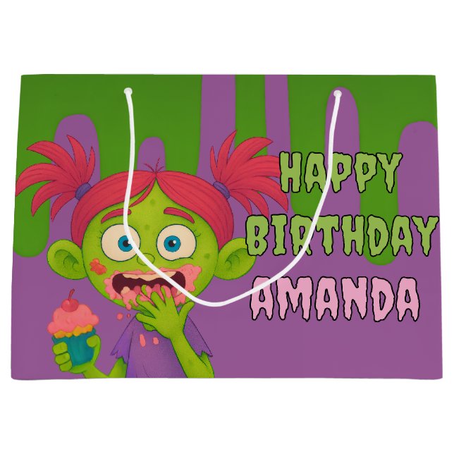 Grande Bolsa de regalo reversible Zombie Chica de Guay (Anverso)