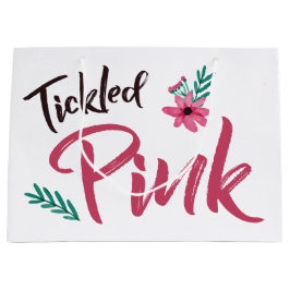 Grande Bolsa de regalo rosa para Baby Shower