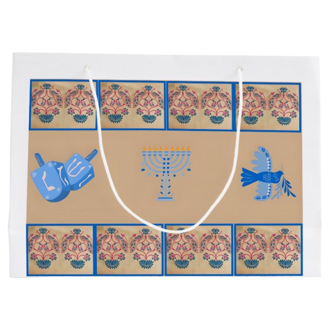 Grande Bolsa de regalo sobre el tema de las flores de Han (Reverso)