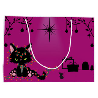 Grande Bolsa de regalo - Tema del gato - Gatito