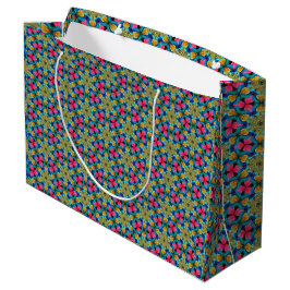 Grande Bolsa de regalo tropical de Aloha colorida diverti