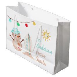 Grande Bolsa de regalo Tropical Snowman