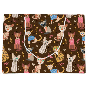 Grande Bolsa divertida de regalo para gatos pequeños