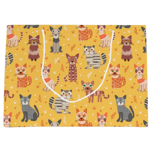 Grande Bolsa divertida de regalo para gatos pequeños (Anverso)