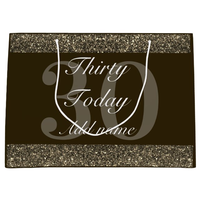 Grande Bolsa especial de regalo de cumpleaños 30 (Anverso)