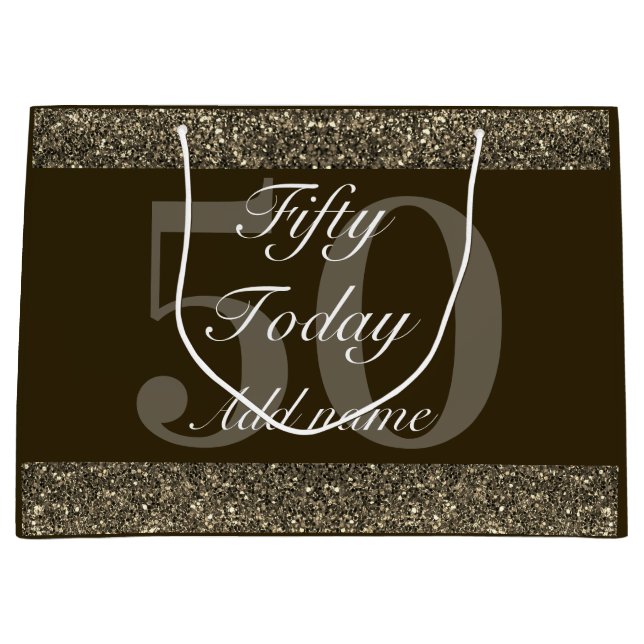 Grande Bolsa especial de regalo de cumpleaños 50 (Anverso)