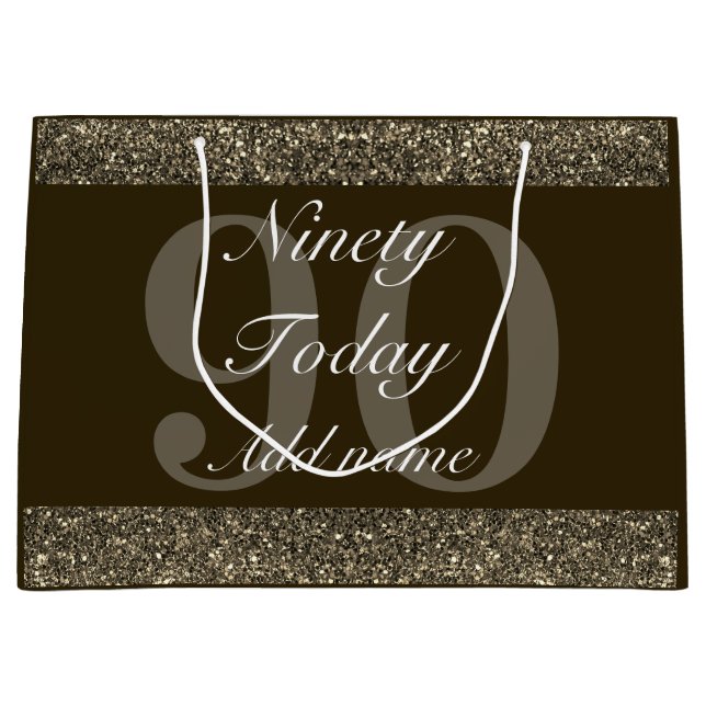 Grande Bolsa especial de regalo de cumpleaños 90 (Anverso)