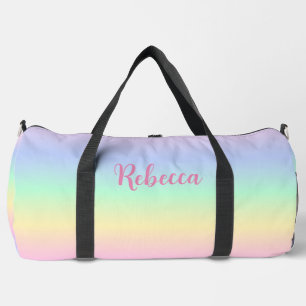 Grande Bolso de deporte personalizado con nombre de niña 