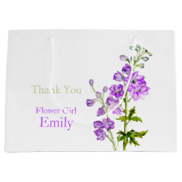 Grande Chica de flores boda Delphinium bolsa de regalo