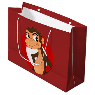 Grande Chimp personalizado gran bolsa de regalo