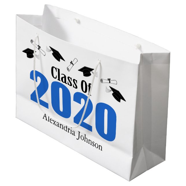 Grande Clase De Bolsa De Regalo De Graduación 2020 (Cápsu (Angulo Anverso)