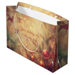Grande Crea Tu Propia Bolsa de Regalo de Adornos Navideño