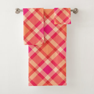 Grande de diseño moderno, Naranja, coral y rosa fu