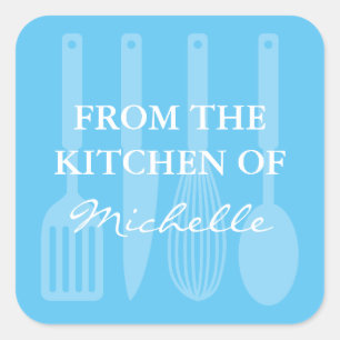 Grande de la cocina de los pegatinas del utensilio