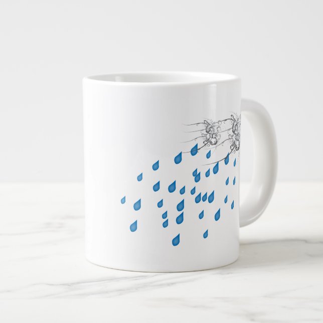 Grande Día lluvioso taza de café de 20 onzas (Derecha)
