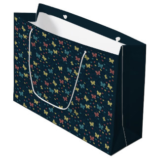 Grande Diseño de bolsa de regalo de mariposas multicapa h