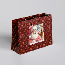 Divertida Bolsa de Regalo de Navidad para Niños co