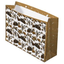 Grande Dulces Navideños - Coco (Sólido) Bolsa de Regalo G