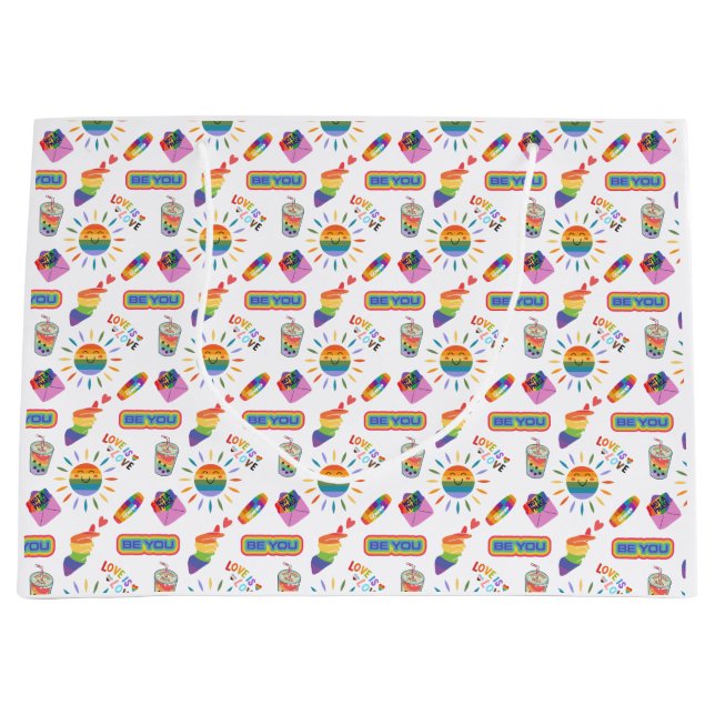 Grande El amor del orgullo LGBTQ+ es una bolsa de regalo  (Anverso)