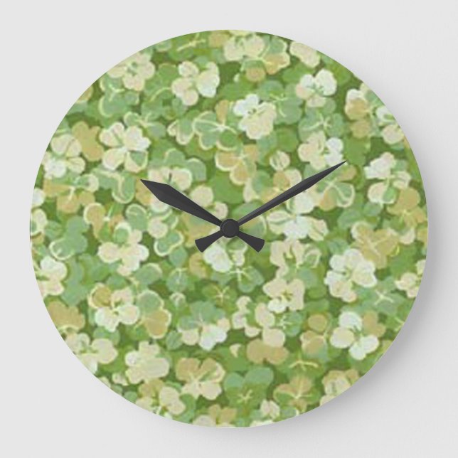 Grande El reloj redondo del jardín verde (Anverso)