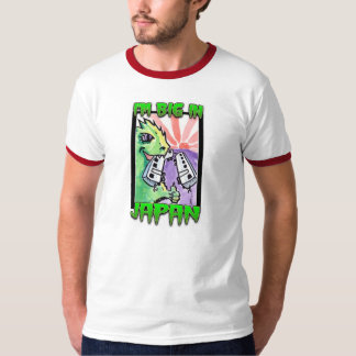 Grande en la camiseta feliz de Japón