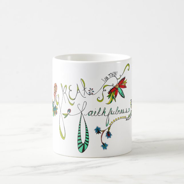 Grande es Thy taza de la fidelidad (Centro)