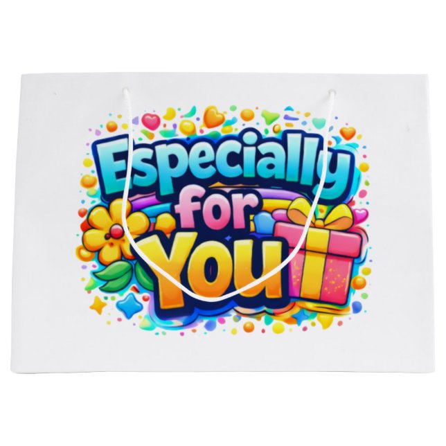 Grande Especialmente para ti: diseño de bolsa de regalo y (Anverso)