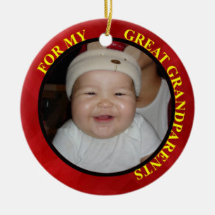 Grande - etiqueta y ornamento del regalo de la
