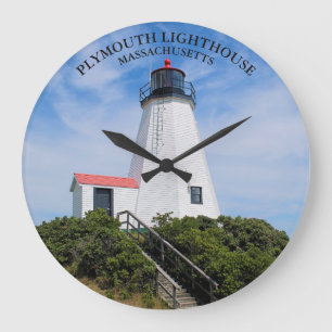 Grande Faro de Plymouth, reloj redondo de Massachusetts