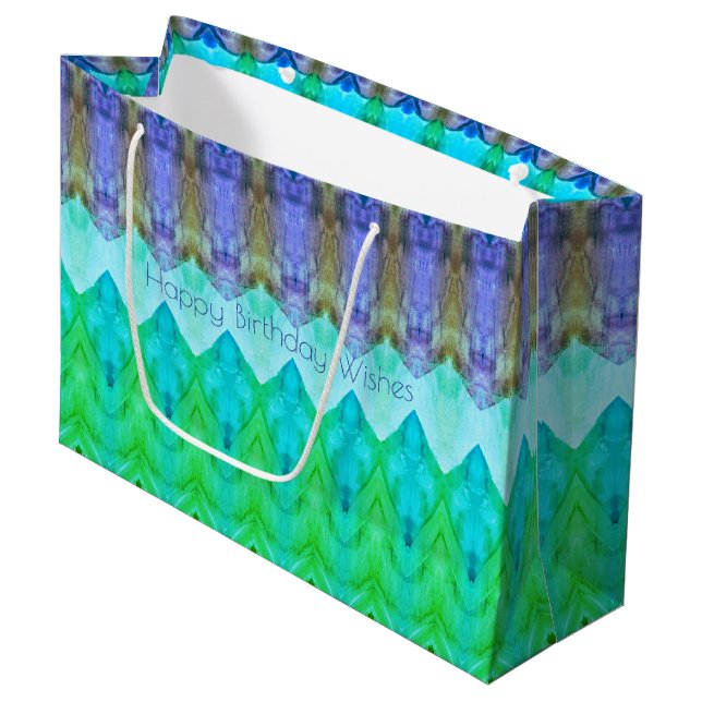 Grande Feliz cumpleaños desea una bolsa de regalo de pape (Angulo Anverso)