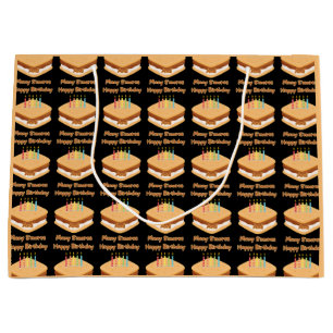 Grande Feliz Cumpleaños y Muchos S'mores Bolsa de Regalo 