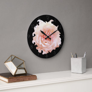 Grande Gran Reloj Redondo Rosa Despeinada