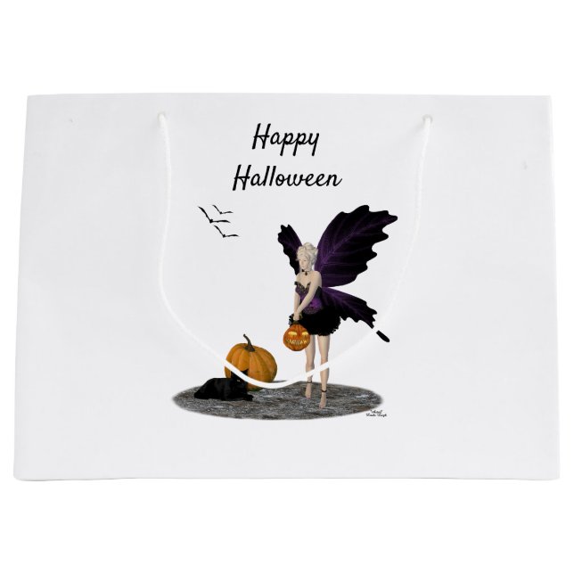 Grande Halloween Halloween Con Bolsa De Regalo De Calabaz (Anverso)