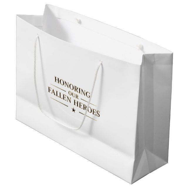 Grande Honoring Our Fallen Heroes / Bolsa de Regalo  (Angulo Anverso)
