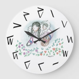 Grande ¡Hora de recogida de Berry! Reloj redondo