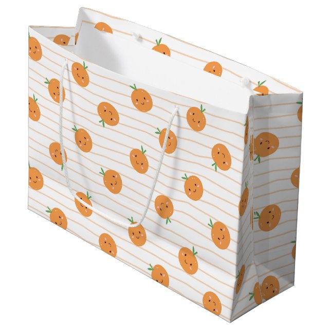 Grande Impresión de Naranjas cortos - Bolsa de regalo gra (Angulo Anverso)
